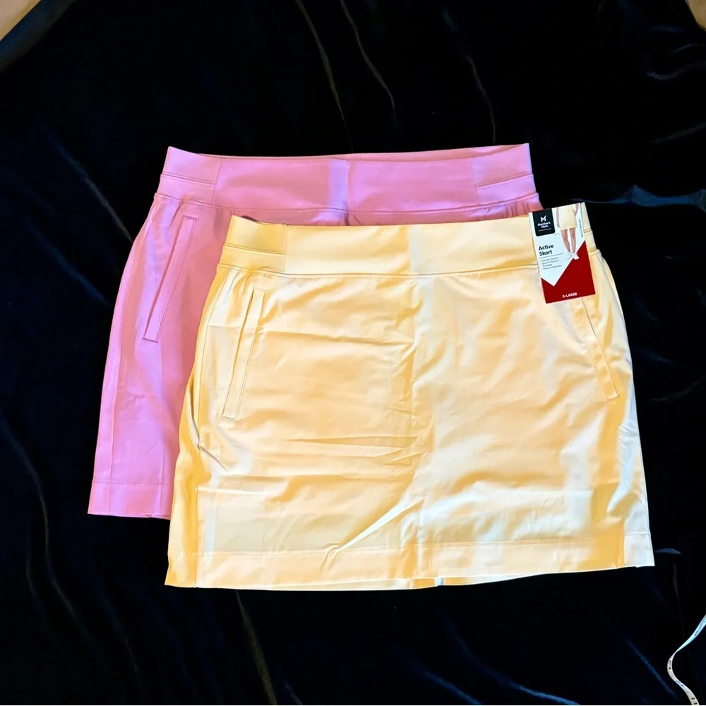 Member's Mark Active Skorts Bundle in Yellow and Pink XL - Picture 2 of 5